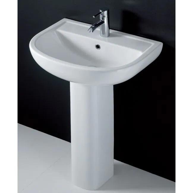 COMPACT Alpine White Pedestal Wash Basin Dubai UAE